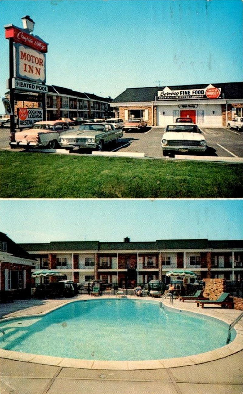 Compton Motor Village Motor Inn (Americas Best Value) - Vintage Postcard (newer photo)